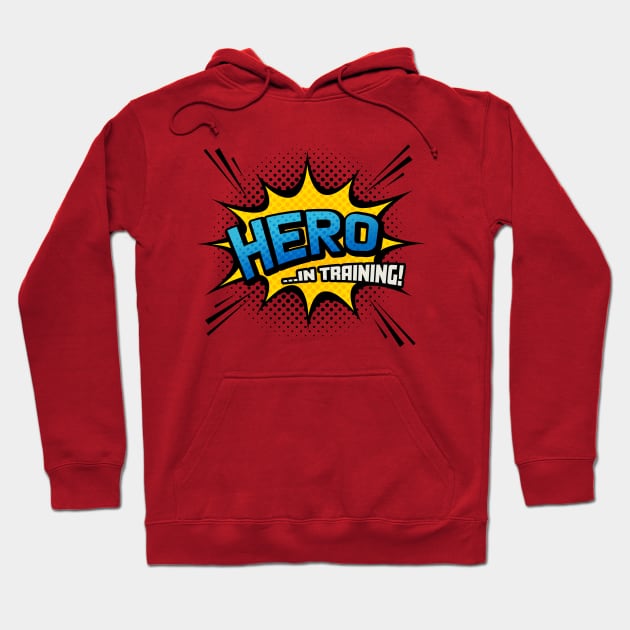 Hero in Training - Superhero Comic Book Style Hoodie by Elsie Bee Designs